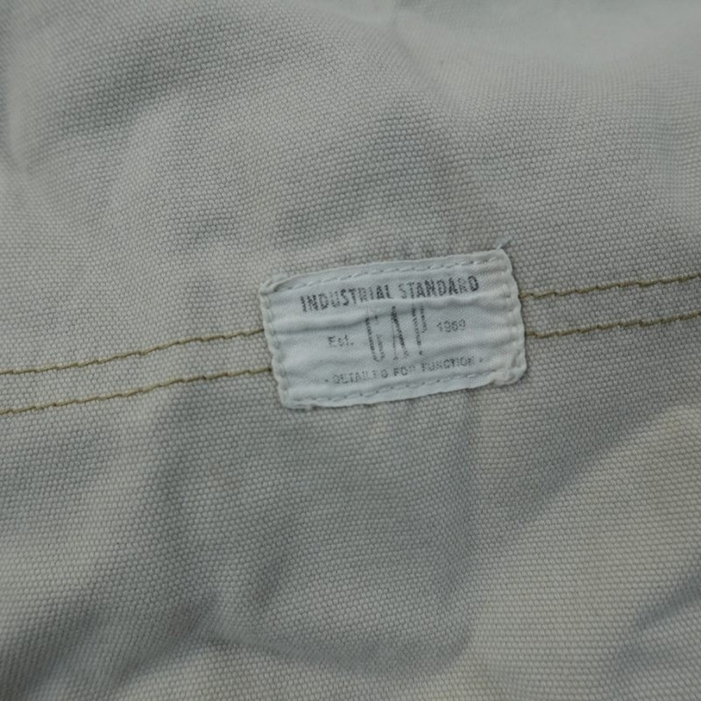 VTG Gap Shorts Mens 33 Beige Carpenter Utility Canvas Hammer Loop Work Skate Y2K - Picture 11 of 12